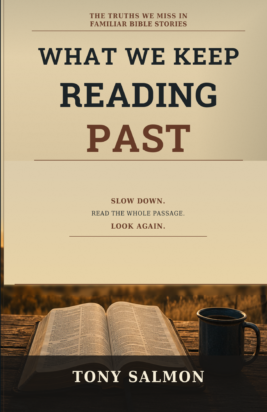 Front cover of What We Keep Reading Past by Tony Salmon